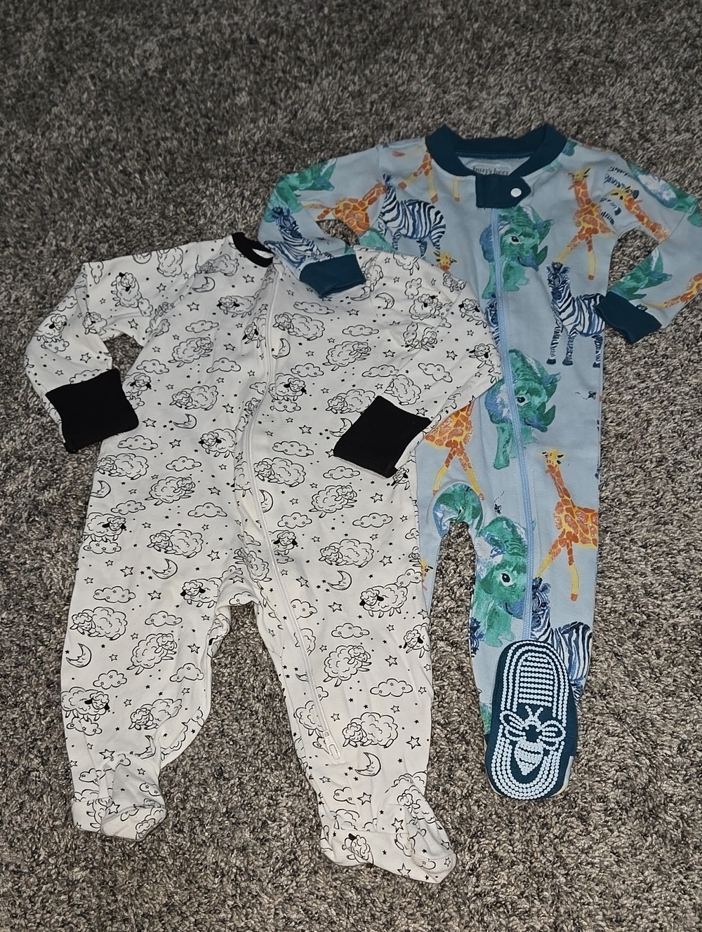 Burts Bees & Wonder Nation Pajamas Boys 3-6 Month